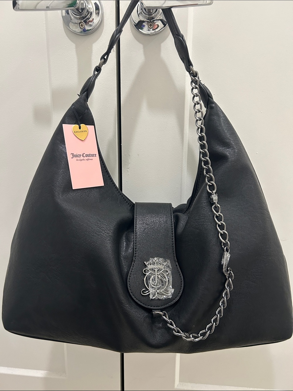 Juicy Couture Exclusive (NWT) Royal Crest Hobo Bag